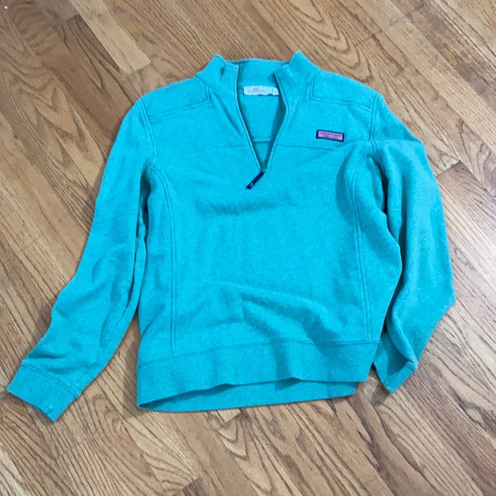 Green vineyard vines quarter zip